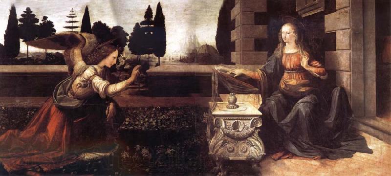 LEONARDO da Vinci The Verkundigung Germany oil painting art